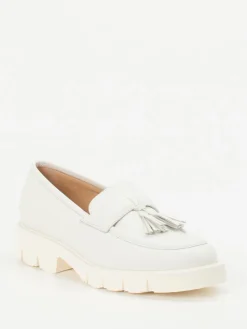 – Tassel Loafer aus Kalbleder Offwhite*Mannori Outlet