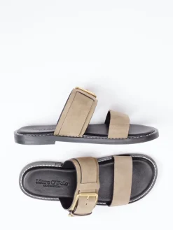 – Damen-Pantolette aus Kalbleder sandbeige*Marc O'Polo Discount