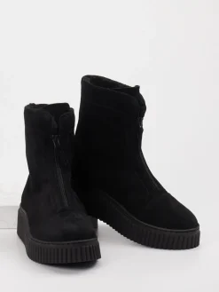 Damen Marc O'Polo – Plateau-Stiefeletten aus Veloursleder