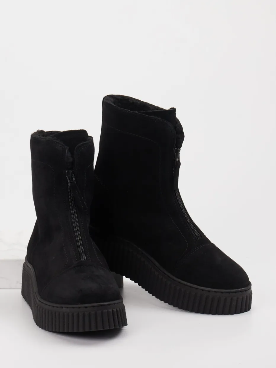 Damen Marc O'Polo – Plateau-Stiefeletten aus Veloursleder