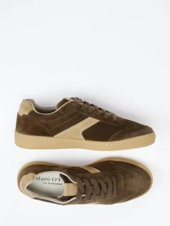 – Retro-Sneaker aus Veloursleder oliv*Marc O'Polo Outlet