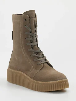 – Schnürboots aus Veloursleder Taupe*Marc O'Polo Best