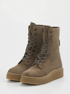 – Schnürboots aus Veloursleder Taupe*Marc O'Polo Best