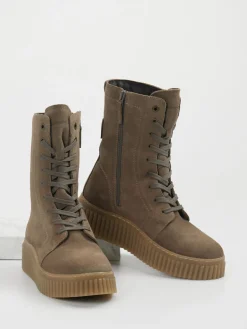 – Schnürboots aus Veloursleder Taupe*Marc O'Polo Best