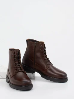 – Schnürboots aus Kalbleder Dunkel*Marc O'Polo Hot