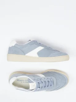 Damen Marc O'Polo – Sneaker aus Veloursleder in Tauben