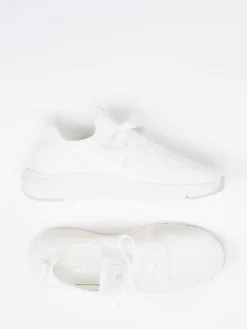 Damen Marc O'Polo – Strick-Sneaker aus Textil in Offwhite