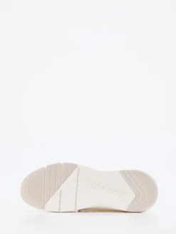 Damen Marc O'Polo – Strick-Sneaker aus Textil in Offwhite