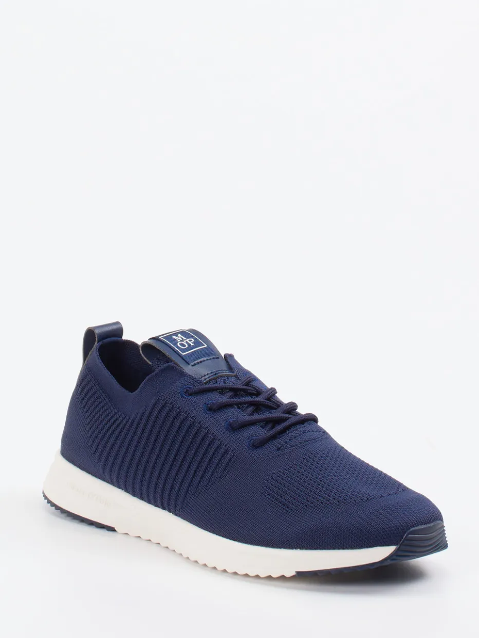 Herren Marc O'Polo – Strick-Sneaker aus Textil in Marine