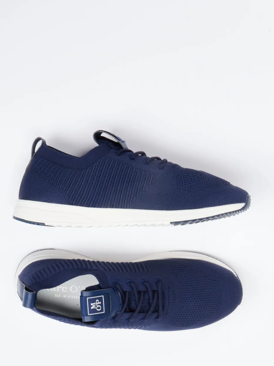 Herren Marc O'Polo – Strick-Sneaker aus Textil in Marine