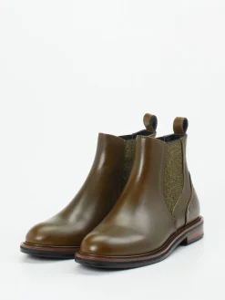 Damen Maripé – Chelsea Boots aus Kalbleder oliv