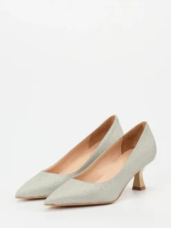 Damen Maripé – Kitten-Heel-Pumps aus Glitzertextil