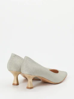 Damen Maripé – Kitten-Heel-Pumps aus Glitzertextil