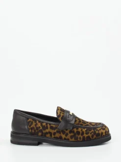 – Loafer aus Fell mit Leoprint*Maripé Discount