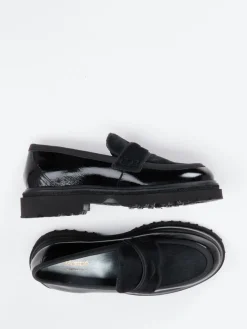 – Loafer aus Lackleder mit Ponyfell-Optik*Maripé Hot