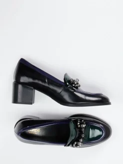 Damen Maripé – Loafer aus Lackleder mit Steinbesatz