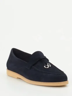 Damen Maripé – Loafer aus Veloursleder Dunkel