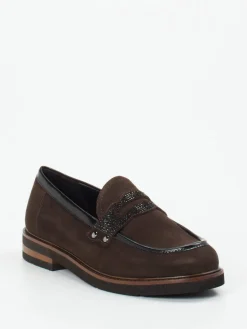 – Loafer aus Veloursleder mit Strassbesatz*Maripé Discount