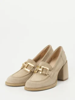 – Pumps aus Veloursleder in Beige*Maripé Clearance