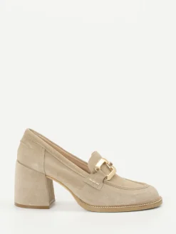 – Pumps aus Veloursleder in Beige*Maripé Clearance