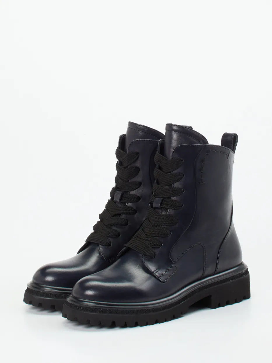 – Schnürboots aus Kalbleder in Dunkel*Maripé Outlet