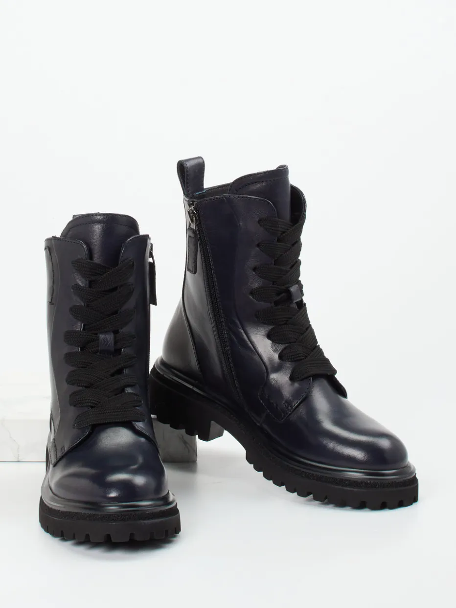 – Schnürboots aus Kalbleder in Dunkel*Maripé Outlet