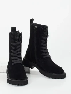 – Schnürboots aus Veloursleder*Maripé Online