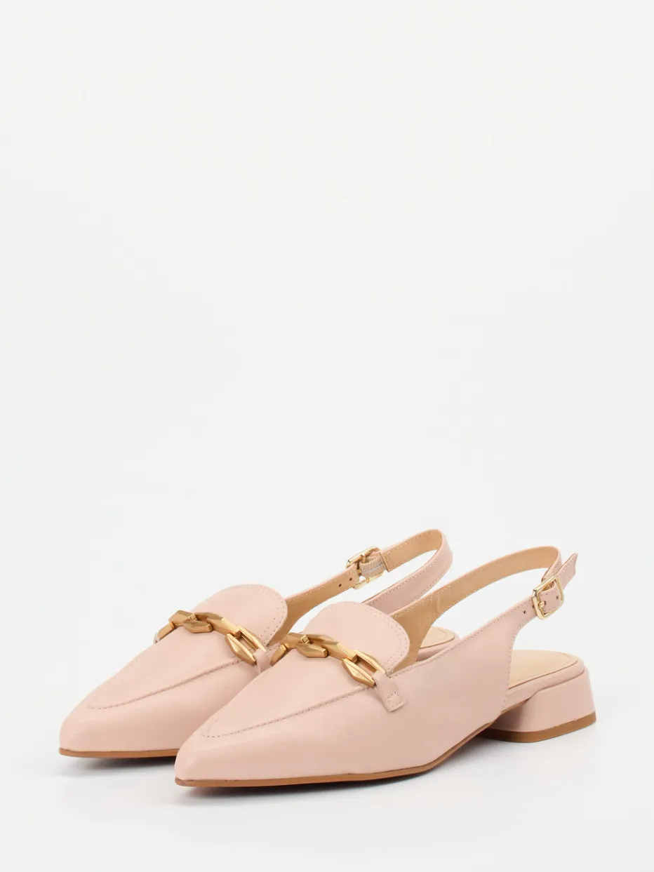 – Slingback-Loafer aus Lammleder in Rosé*Maripé Sale
