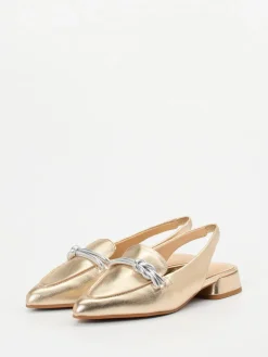 – Slingback-Loafer aus Metallicleder farben*Maripé Sale