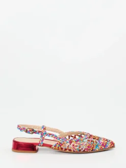 Damen Maripé – Slingbacks aus Metallicleder color