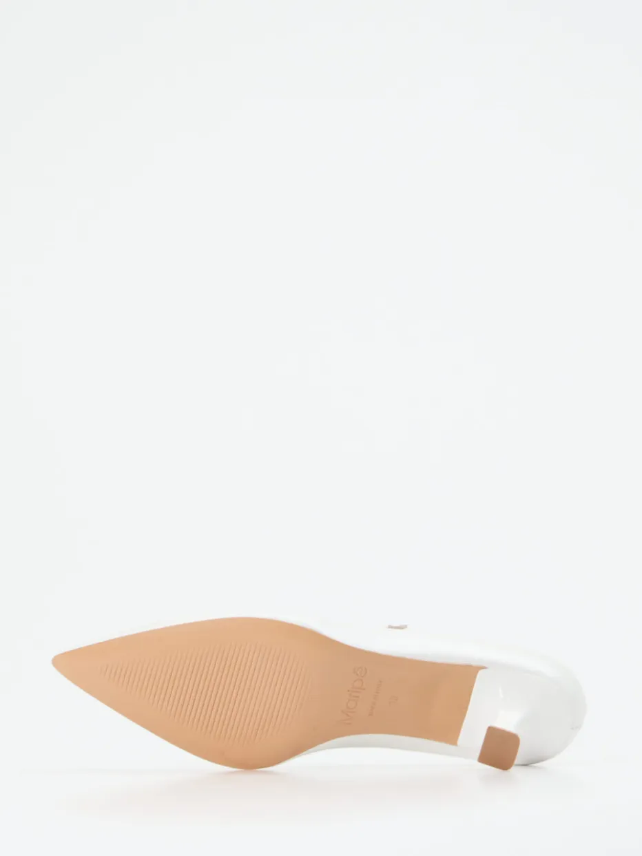 Damen Maripé – Spangenpumps aus Lammleder Elfenbein