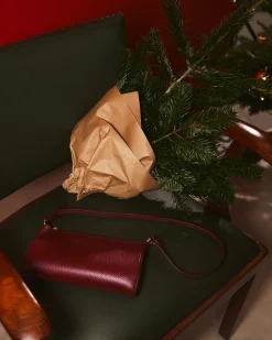 Damen Marlon Firenze – Baguette-Bag aus Kalbleder wein