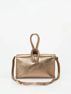 – Clutch aus Metallicleder in Bronzegold*Marlon Firenze Outlet