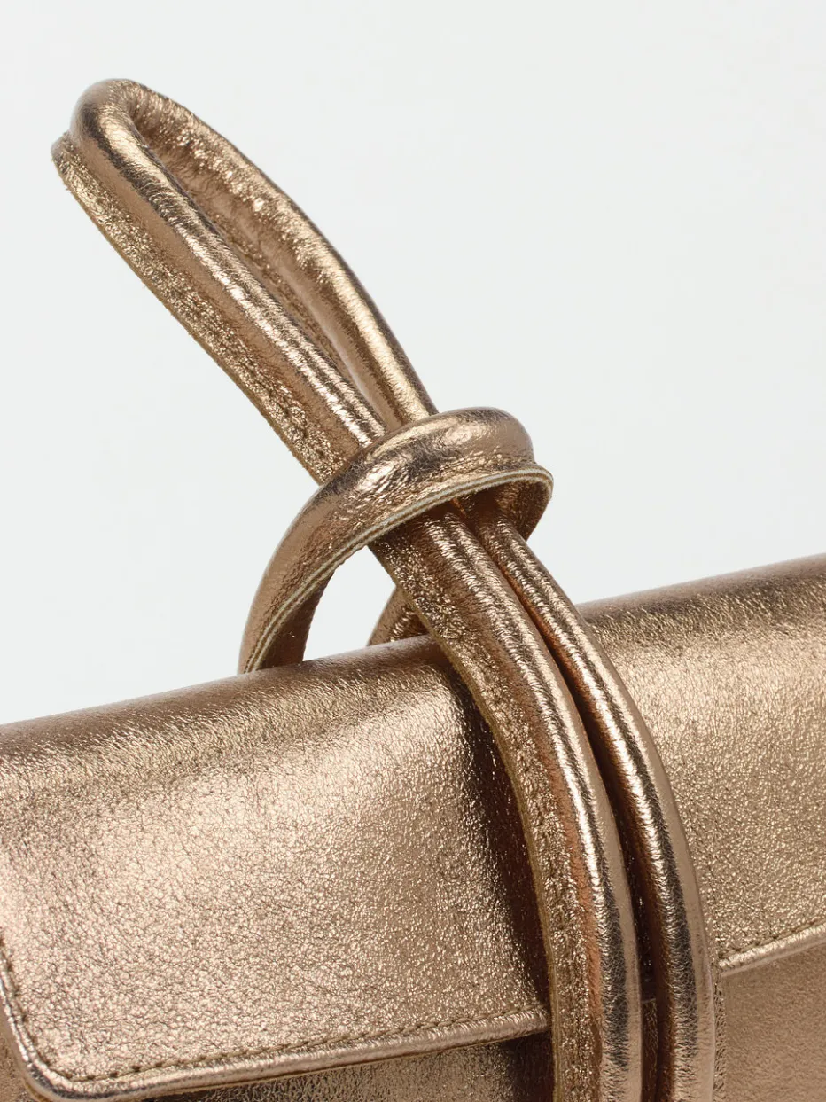 – Clutch aus Metallicleder in Bronzegold*Marlon Firenze Outlet