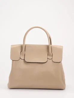 – Henkeltasche aus Kalbleder Beige*Marlon Firenze Discount