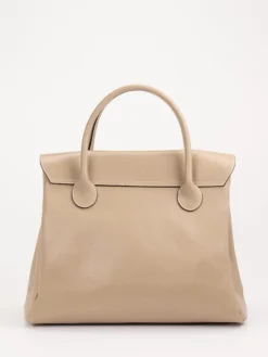 – Henkeltasche aus Kalbleder Beige*Marlon Firenze Discount