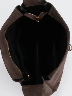 Damen Marlon Firenze – Hobo Bag aus Kalbleder Dunkel