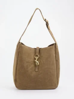 – Hobo Bag aus Kalbleder in Taupe*Marlon Firenze Outlet