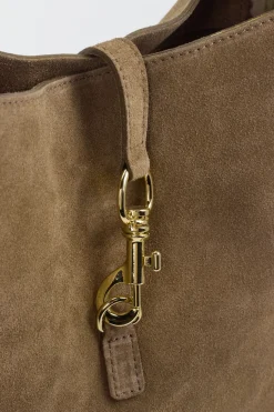 – Hobo Bag aus Kalbleder in Taupe*Marlon Firenze Outlet