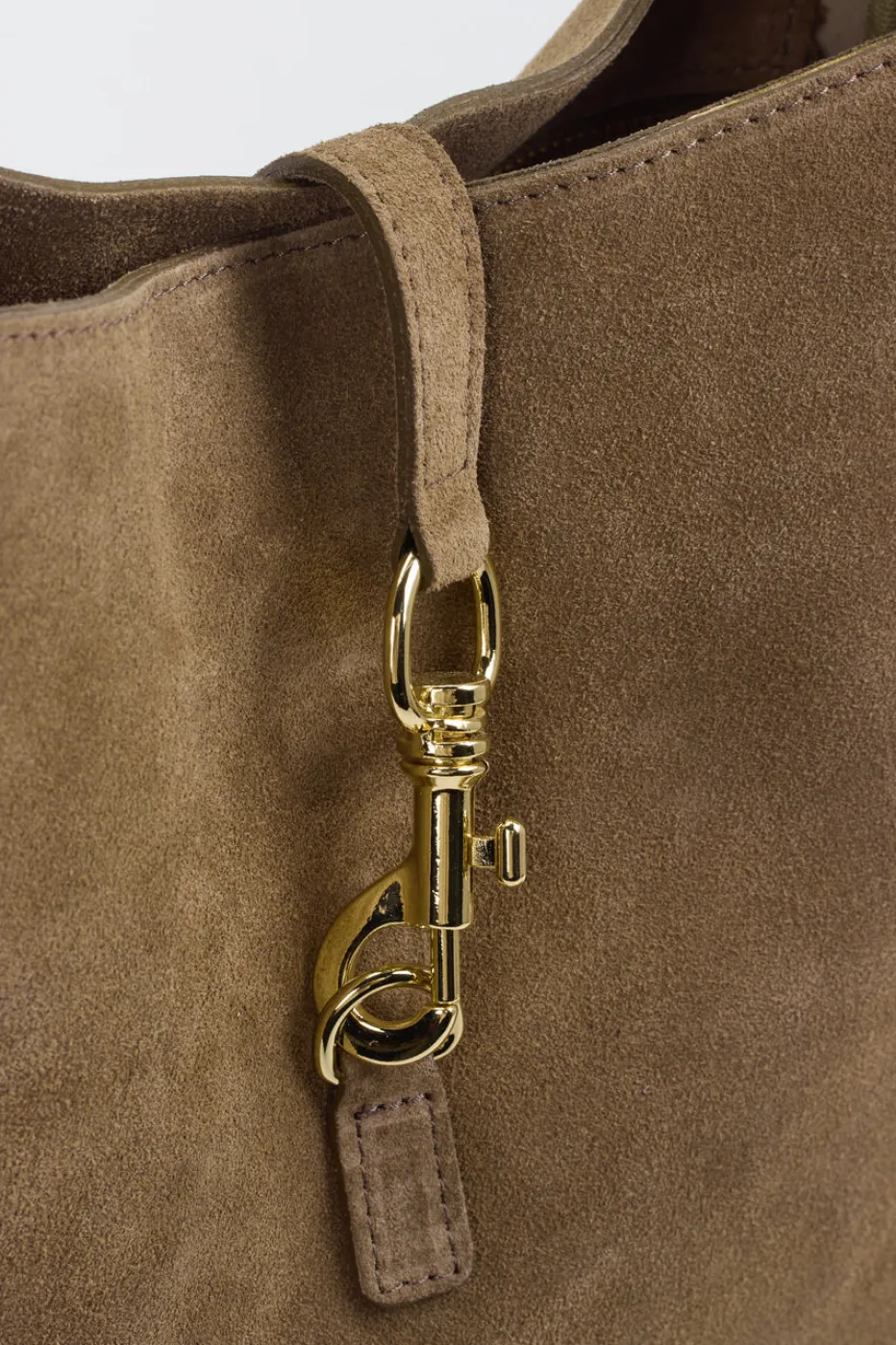 – Hobo Bag aus Kalbleder in Taupe*Marlon Firenze Outlet