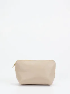 – Kosmetiktasche aus Kalbleder Beige*Marlon Firenze Best