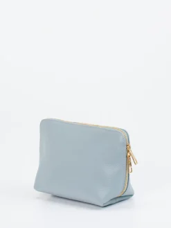 – Kosmetiktasche aus Kalbleder Hell*Marlon Firenze Best