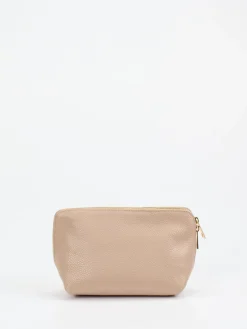 – Kosmetiktasche aus Kalbleder beigebraun*Marlon Firenze Outlet