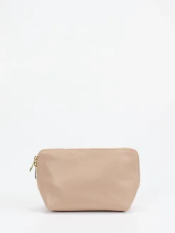 – Kosmetiktasche aus Kalbleder beigebraun*Marlon Firenze Outlet