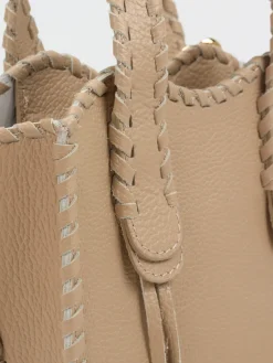 – Mini Tote Bag aus Kalbleder Taupe*Marlon Firenze New