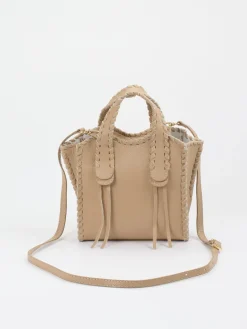 – Mini Tote Bag aus Kalbleder Taupe*Marlon Firenze New