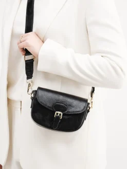 – Minitasche aus Metallicleder*Marlon Firenze