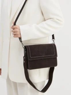 Damen Marlon Firenze – Schultertasche aus Kalbleder Dunkel