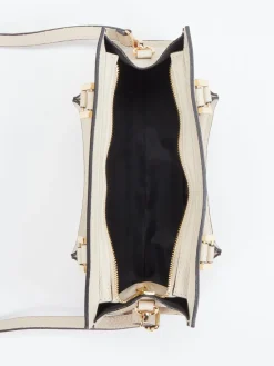 – Schultertasche aus Kalbleder Cremebeige*Marlon Firenze Online