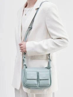 – Schultertasche aus Kalbleder Pastell*Marlon Firenze